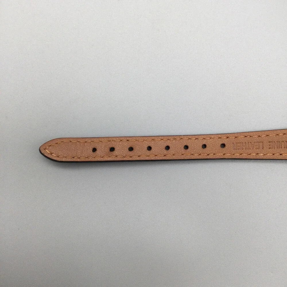 Seiko Watch Womens 26mm Gold Tone 1N00-0D59 Black Leather Band New Battery - Picture 13 of 15